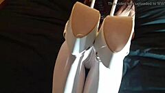 laura rocks high heels and pantyhose in teen compilation