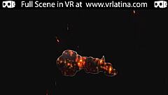 Hotel fuck with big latina tits in VR