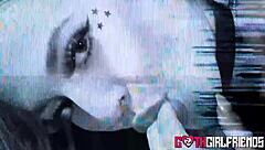 Blonde goth Blake Blossom endures hard fucking after teasing