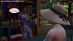 the young hawaiian man met a busty gilf with saggy tits and shaved pussy. they went interracial with monster cock missionary and handjob.