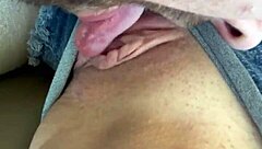 Girlfriend licks and kisses in vegas suite striptease