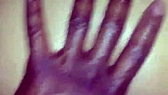 The ebony wife bends over for doggystyle action