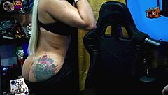 The Podcast Didn't Even Start And Bruna Lambertini Got Totally Naked, Ruan Babou - Pópum No Barraco Completo No Sheer - Red!