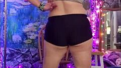 hotwife steffi dances her pussy in christmas costume for voyeur pmv