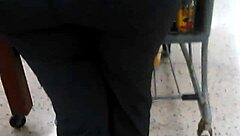 Big booty pawg milf hidden at cub foods, candid big ass scene