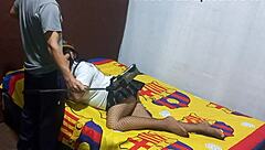 I found my mother-in-law masturbating! She begged me to help finish the homemade porn video!