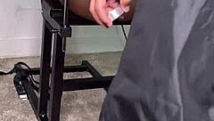 Ebony Woman Bent Over For Bondage Lick And Doggy Fuck