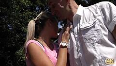 hunt4k tells how she almost lost her wallet but found wild sex in reality teen pov with old guy