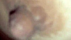 Neighbor gives intense deepthroat blowjob during movie night.