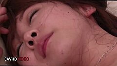 Miu Suzuha in lingerie gives a blowjob that turns into hardcore creampie sex on cam.