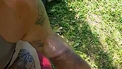 She starts the morning with a blowjob, swallowing like a chubby slut.