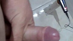 Enjoy this delicious masturbation session with a massive cock! 😏