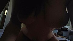 My friend's wife with natural big boobs looks so sexy riding my dick.