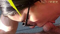 i got an outdoor blowjob from a bbw latina with deepthroat and gagging