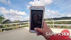 Natty Hot in bisexual menage, 'She fucked the brunette's ass and her friend swallowed all the cum'