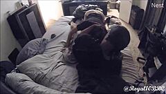 petite latina is taking that big black cock deep in doggystyle and sideways 😈