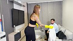 business man creampies the maid's big ass 😏