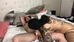 bbc fucks this hot couple deepthroat and doggystyle