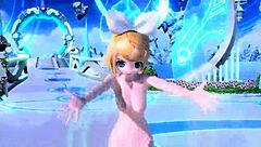 kagamine rin's love song project diva nude mod reveals her full goddess body