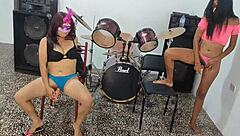 The Morena And Her Indigenous Friend Masturbate Together On New Years Eve