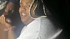 Sexy BBW Sucks Dick and Gets Fucked in Creepy Dark Forest