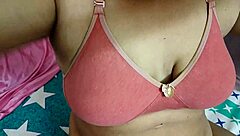 Wild hot just married desi bhabi takes a naked bath showing big tits and ass homemade