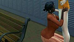 Fortune's adventure in the sucking scene of anime cartoon.