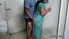 A beautiful Indian wife enjoys a dance in her sexy dress