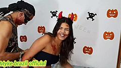 Halloween 2024 com myke brazil official e mariana torres rolou ssexo muito gostoso com sexo anal veja completo no sheer e rd