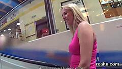 Charming czech sweetie seduced in mall and fucked pov