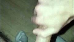 This young 18+ amateur guy starts massaging his huge cock solo, leading to intense orgasm and cum.