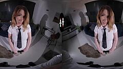 redhead gets punished in dark room vr