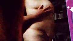 bound bbw wife feels intense emotions in front of window with creampie