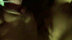 Ebony tittie cumshot in interracial black scene