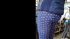 A voyeur spies on an ass hidden in quesadillas during a sneaky encounter