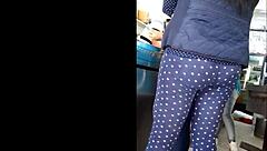 A voyeur spies on an ass hidden in quesadillas during a sneaky encounter