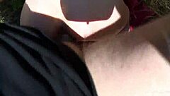 slim brunette interrupts hike for intense anal fuck