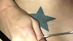 skinny milf hot wife spreads her pussy close up so i can cumshot all over it