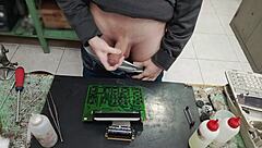 blasting massive cumshot on client's machine