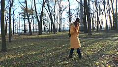 stripping off my jeans after a sweaty walk in the park