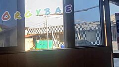 Couple Voyeur Play at Public Bar and Beach