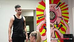 bruno makes his exercise trainer take his big cock roughly in this full movie