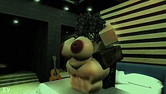 this chubby asian bunny gets pounded hard by that monster cock