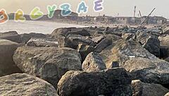 Couple Voyeur Play at Public Bar and Beach