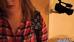 Oh wow, cute teen Lottie Peers takes it bent over in her shaved pussy and tight ass until a facial finish!