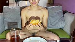 Día 5 De 100 Comiendo El Semen De Mi Novio Comida Y Semen De Postre