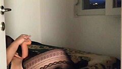 i caught her moaning while masturbating with a monster dildo, so tight and curvy. 😏