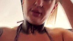 Sitting on dick while doing gym exercises feels amazing!