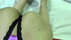 cute violet bends over for doggystyle sucking