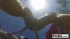 Olivia enjoys summer activities by the poolside